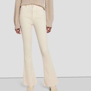 7 FOR ALL MANKIND Corduroy Ultra High Rise Skinny Boot Jeans in Tapioca